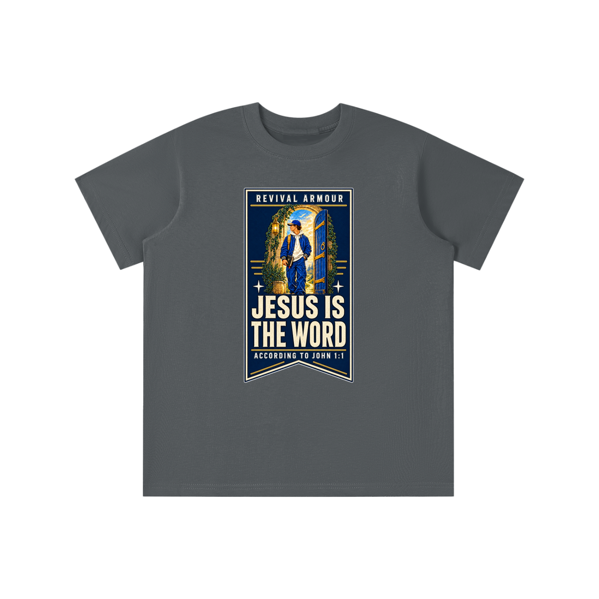 JESUS IS THE WORD ACCORDING TO JOHN 1:1 youth T-shirt
