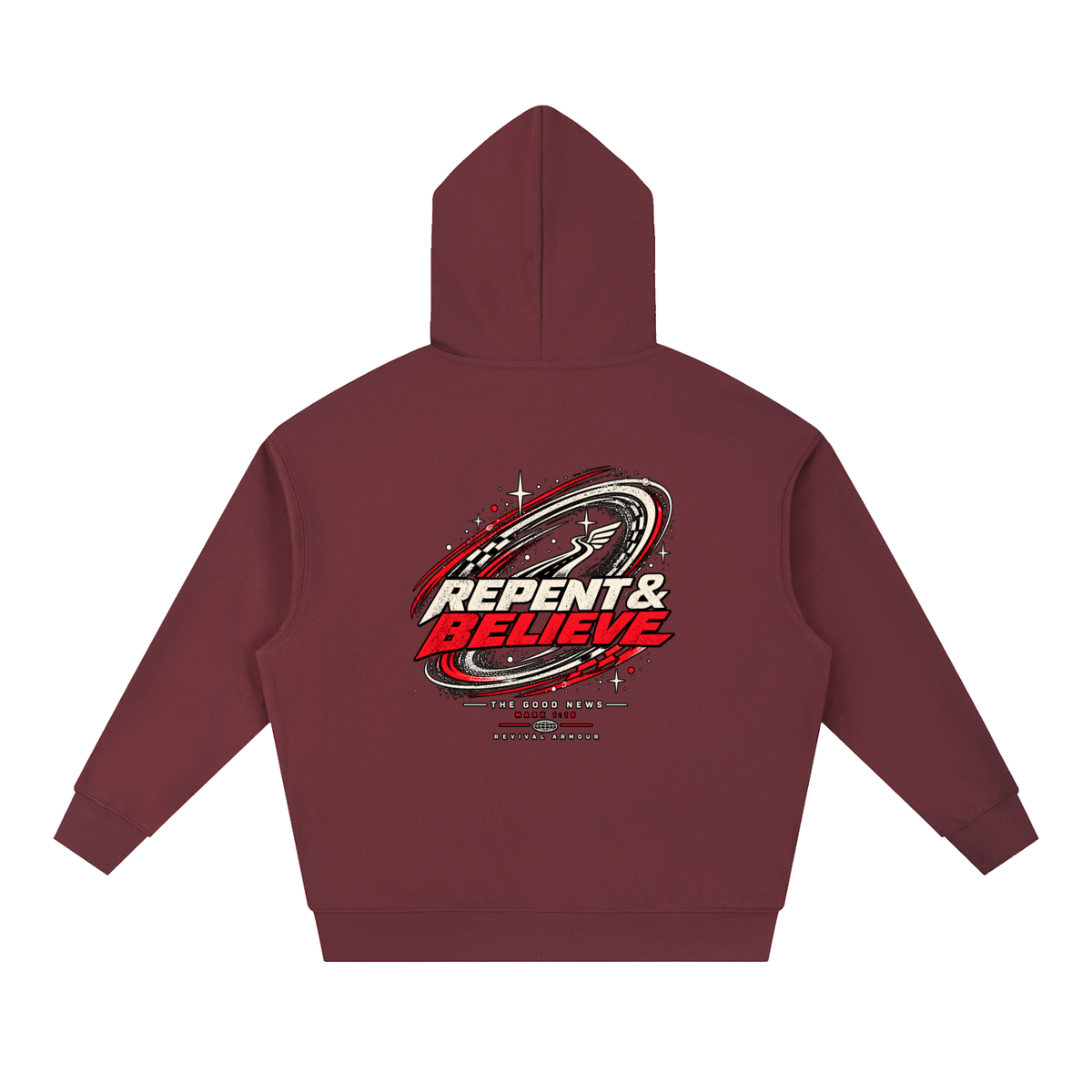 JESUS CHRIST DIED FOR OUR SINS THAT'S THE GOOD NEWS ACCORDING TO 1 CORINTHIANS 15:1-4 REPENT & BELIEVE THE GOOD NEWS - MARK 1:15 - REVIVAL ARMOUR Hoodie