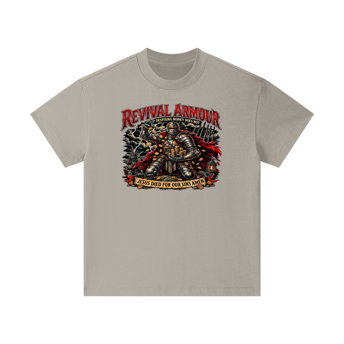REVIVAL ARMOUR DESPISING MONEY DOES NOT JESUS DIED FOR OUR SINS AMEN Kids T-Shirt