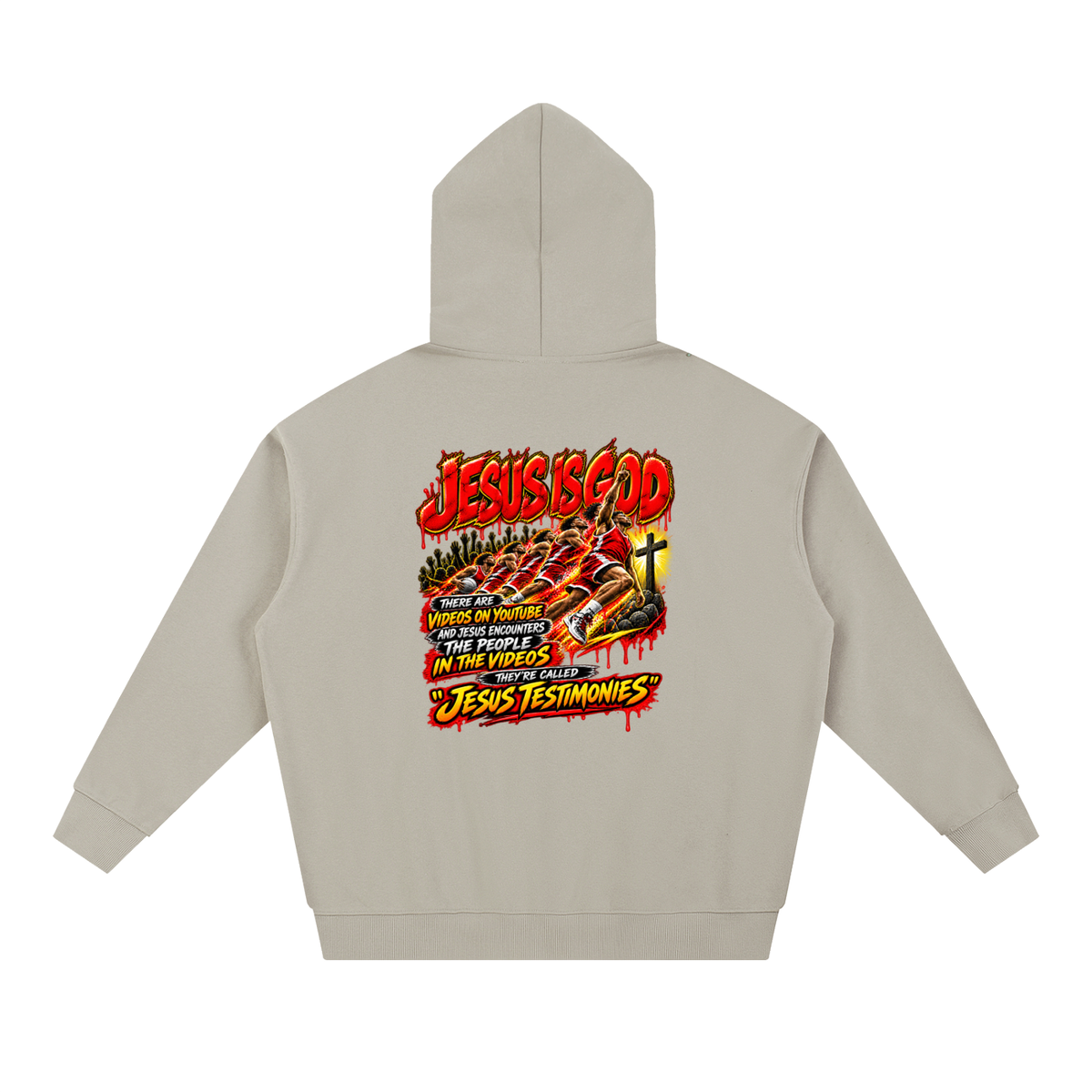 DEPENDENT ON JESUS CHRIST REVIVAL ARMOUR JESUS IS GOD THERE ARE VIDEOS ON YOUTUBE AND JESUS ENCOUNTERS THE PEOPLE IN THE VIDEOS THEY'RE CALLED "JESUS TESTIMONIES" Hoodie