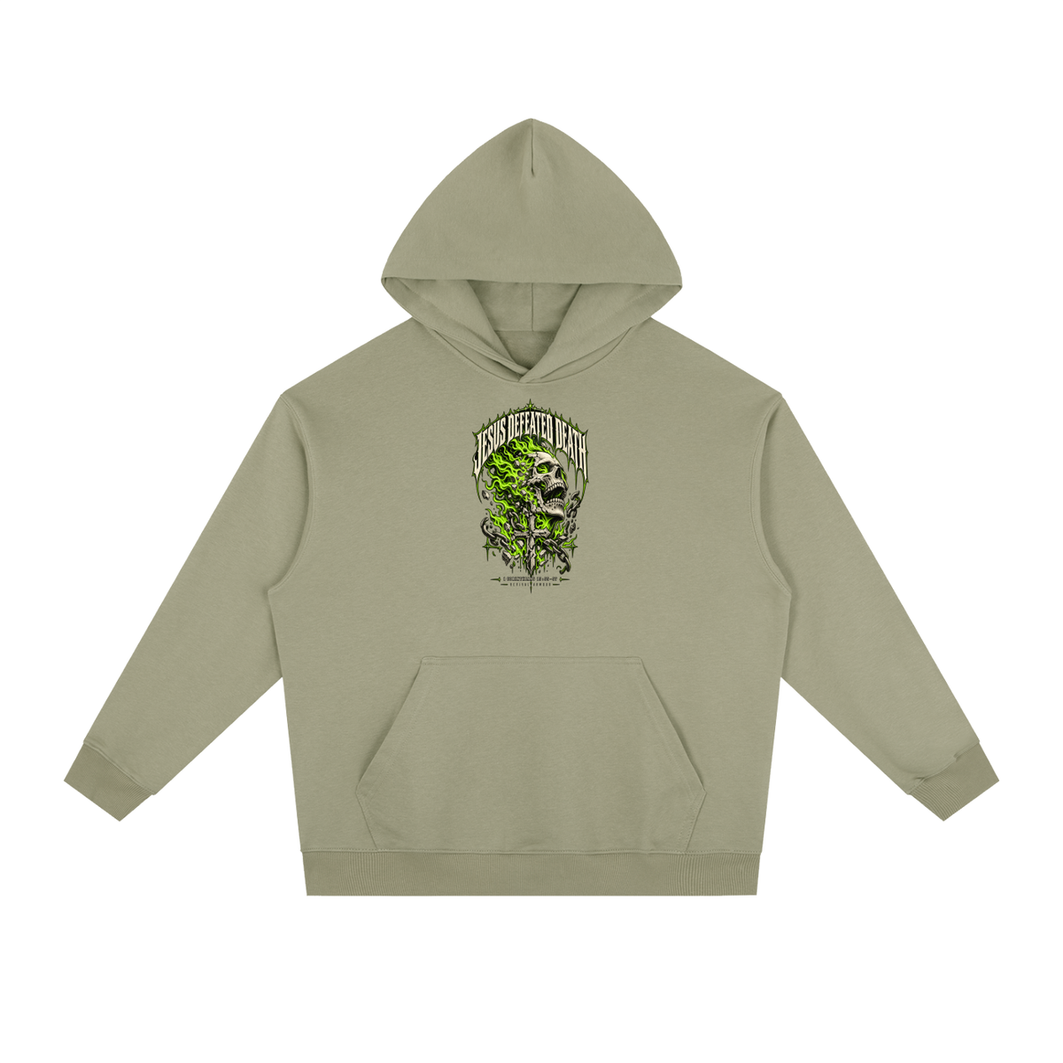 JESUS DEFEATED DEATH - 1 CORINTHIANS 15:55-57- Hoodie