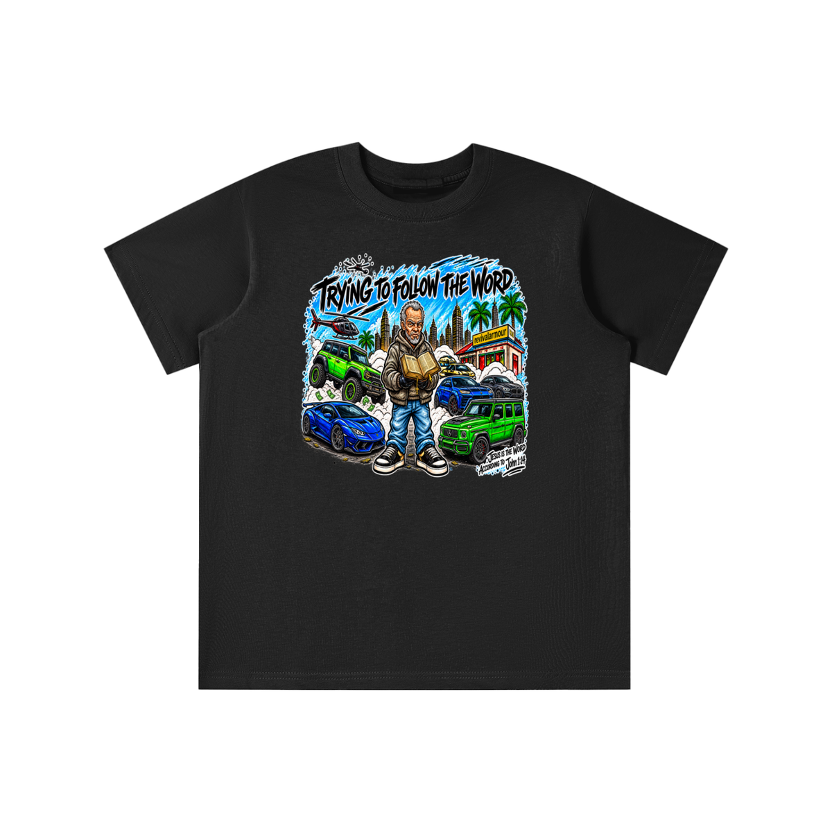 TRYING TO FOLLOW THE WORD youth T-shirt