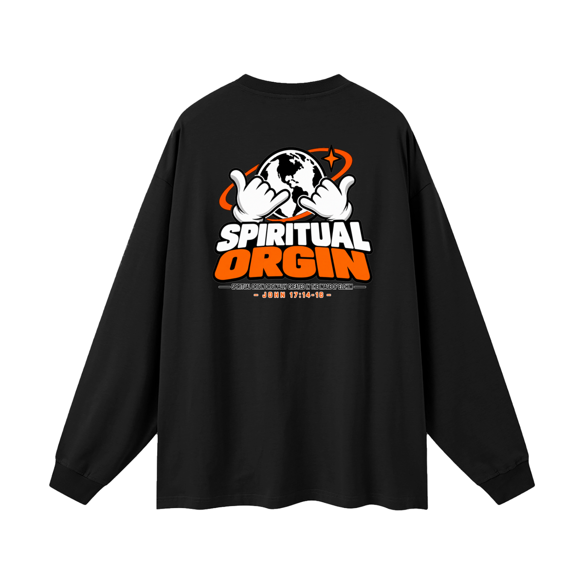 SPIRITUAL ORGIN - SPIRITUAL ORGIN ORIGINALLY CREATED IN THE IMAGE OF ELOHIM- Long Sleeve T-Shirt