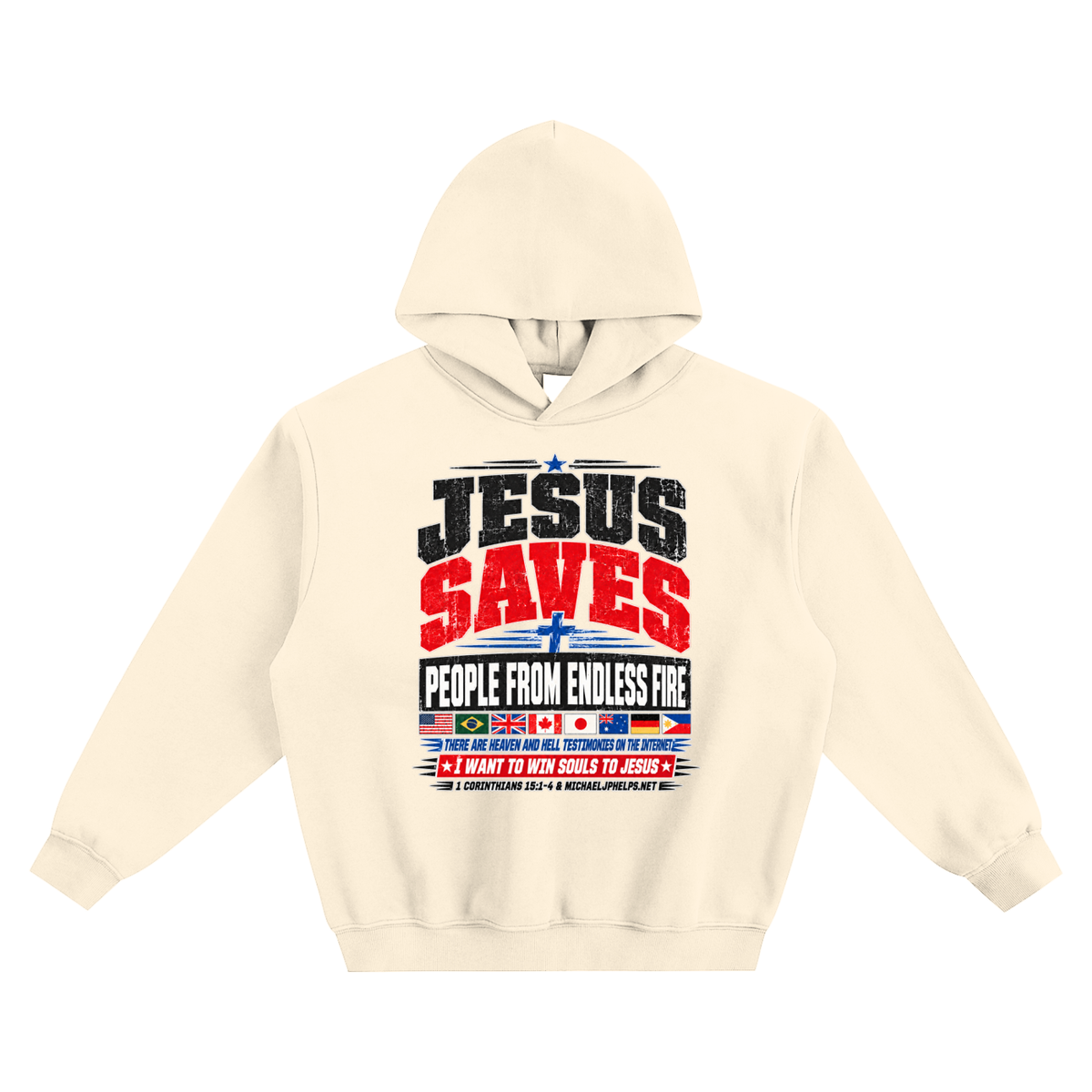 JESUS SAVES PEOPLE FROM ENDLESS FIRE THERE ARE HEAVEN AND HELL TESTIMONIES ON THE INTERNET I WANT TO WIN SOULS TO JESUS no pocket Hoodie