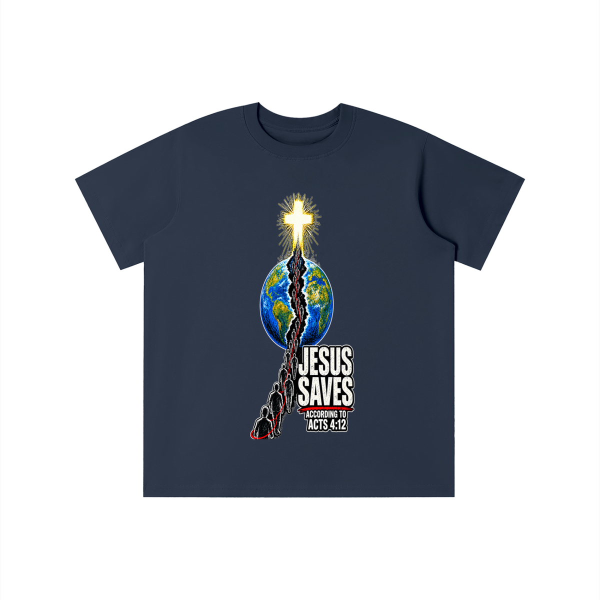 JESUS SAVES ACCORDING TO ACTS 4:12 youth T-shirt