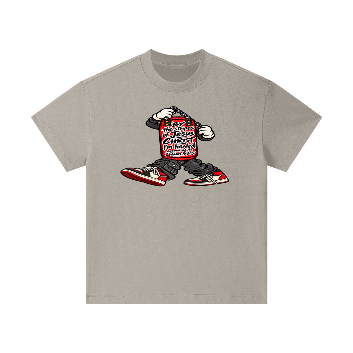 BY the stripes of Jesus CHRIST I'm heAled According to Isaiah 53:5 Kids T-Shirt