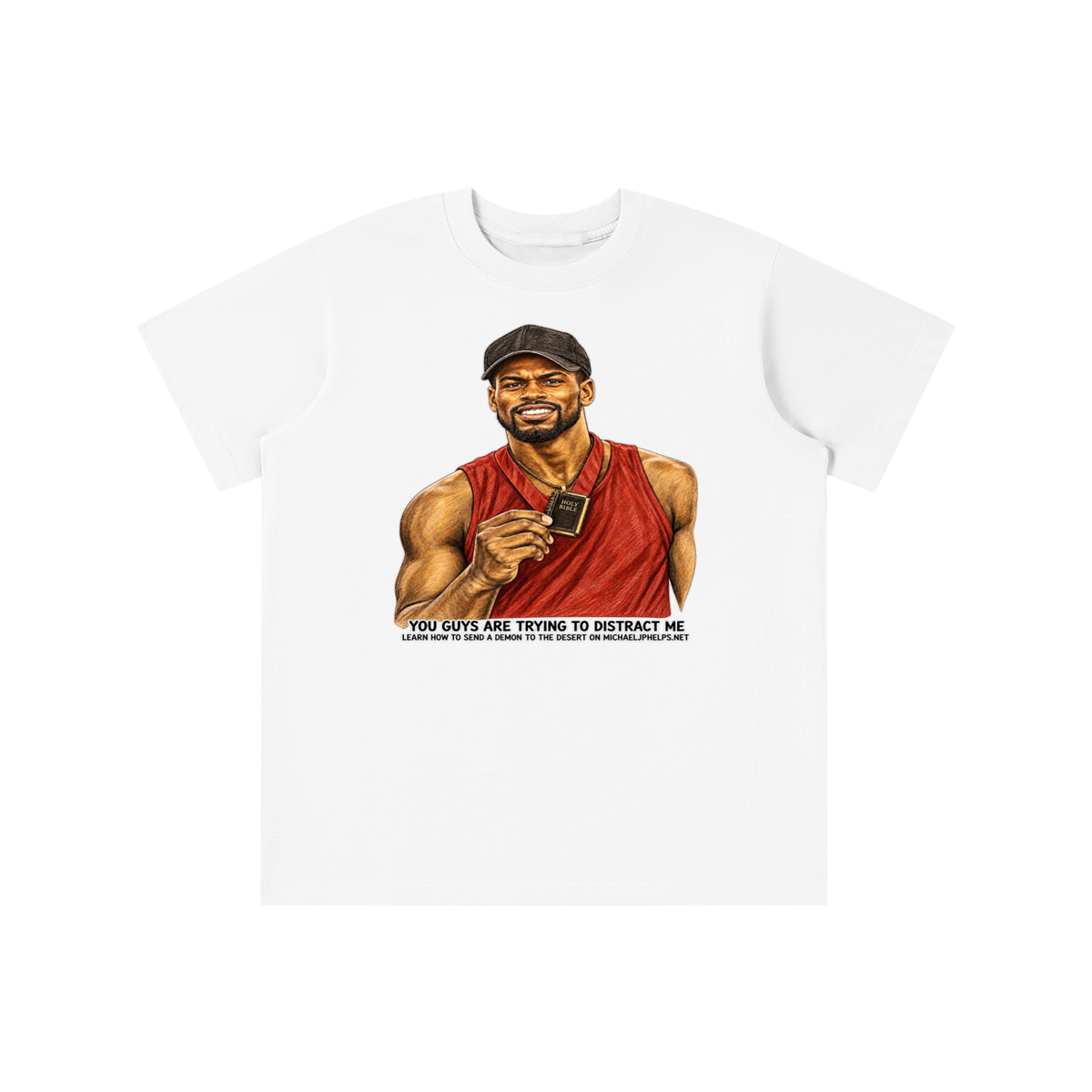 YOU GUYS ARE TRYING TO DISTRACT ME LEARN HOW TO SEND A DEMON TO THE DESERT ON MICHAELJPHELPS.NET youth T-shirt