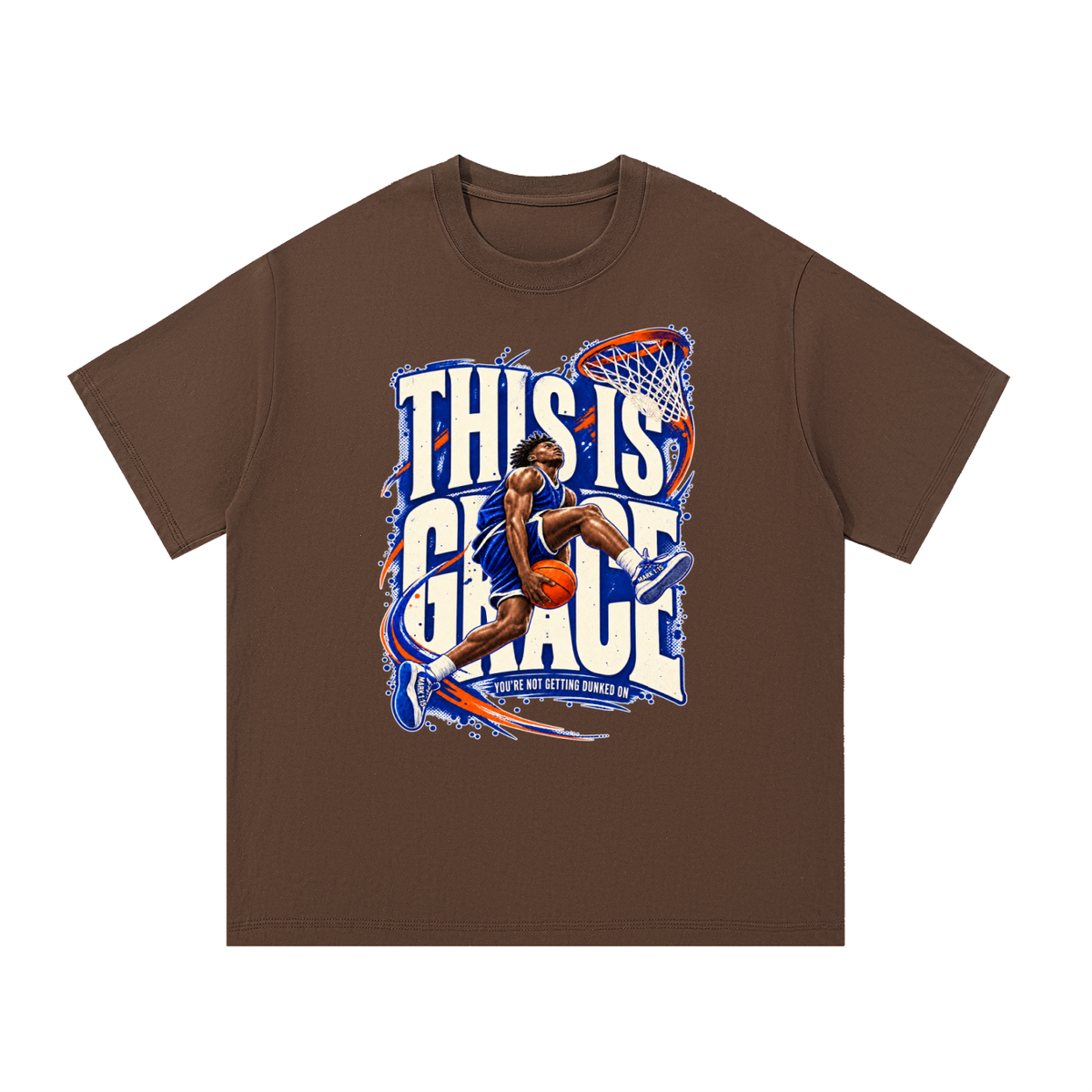 THIS IS GRACE YOU'RE NO GETTING DUNKED ON ( MARK 1:15 IS ON HIS SHOES ) T-Shirt