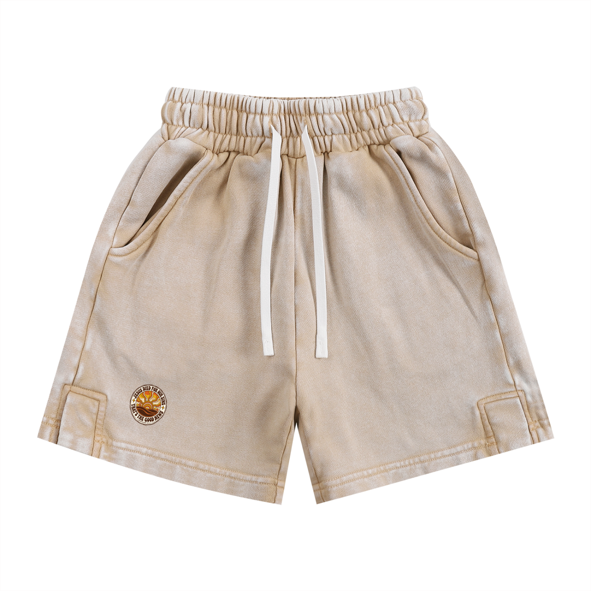 JESUS DIED FOR OUR SINS THAT'S THE GOOD NEWS 1 CORTHIANS 15:1-4 Kids' Shorts
