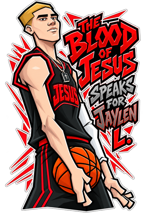 THE BLOOD OF JESUS SPEAKS FOR JAYLEN L. Kids T-Shirt
