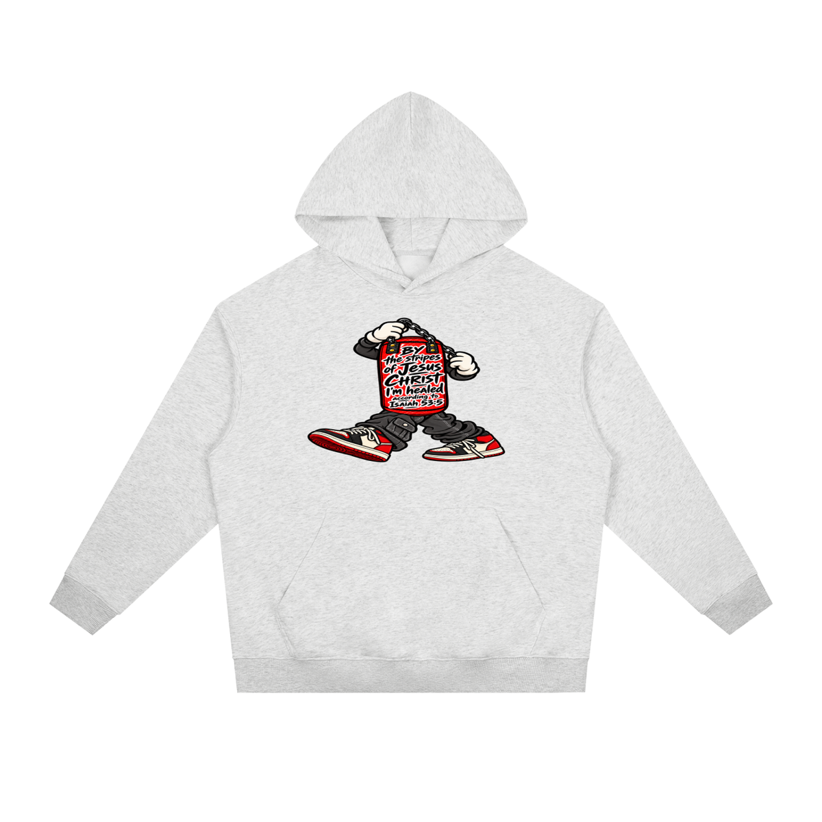 BY the stripes of Jesus CHRIST I'm heAled According to Isaiah 53:5 Hoodie