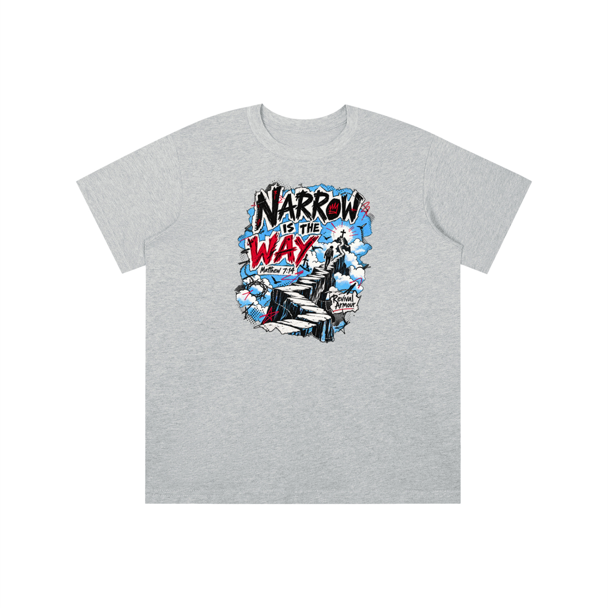 NARROW IS THE WAY [MATTHEW 7:14] Revival Armour youth T-shirt