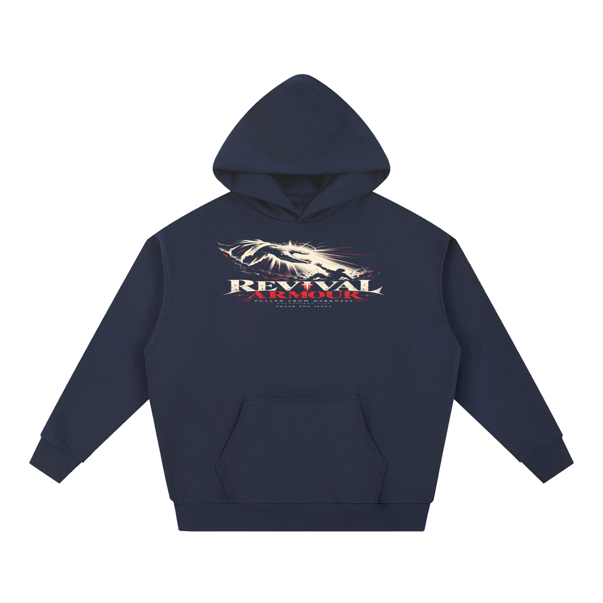 REVIVAL ARMOUR -PULLED FROM DARKNESS- -1 COLOSSIANS 1:13- THANK YOU JESUS  Hoodie