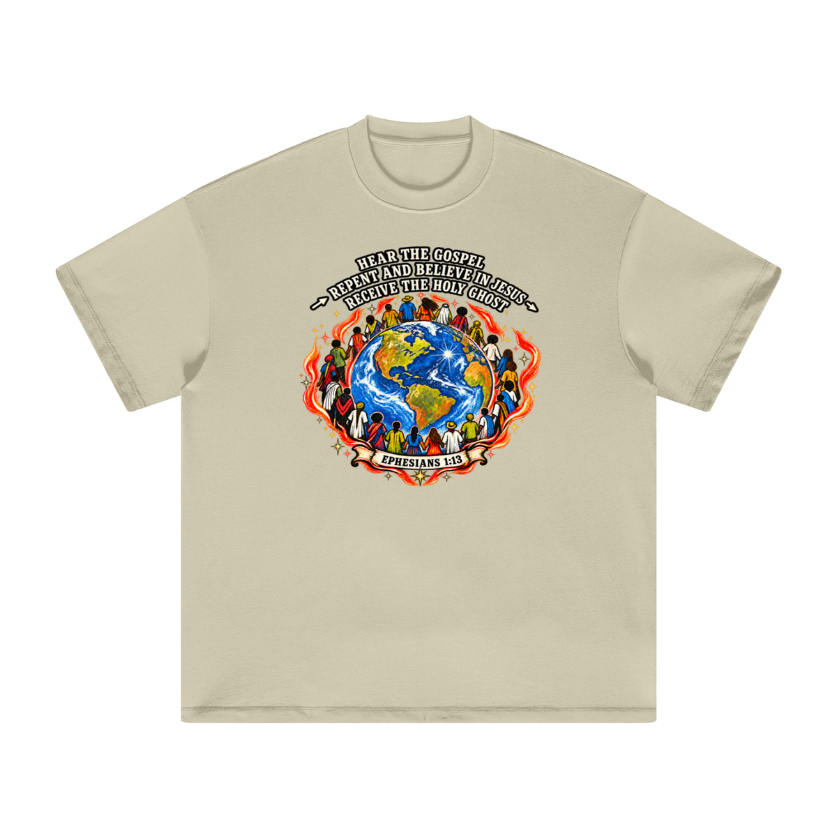 Hear the Gospel > repent and believe in Jesus > Receive the Holy Ghost T-Shirt