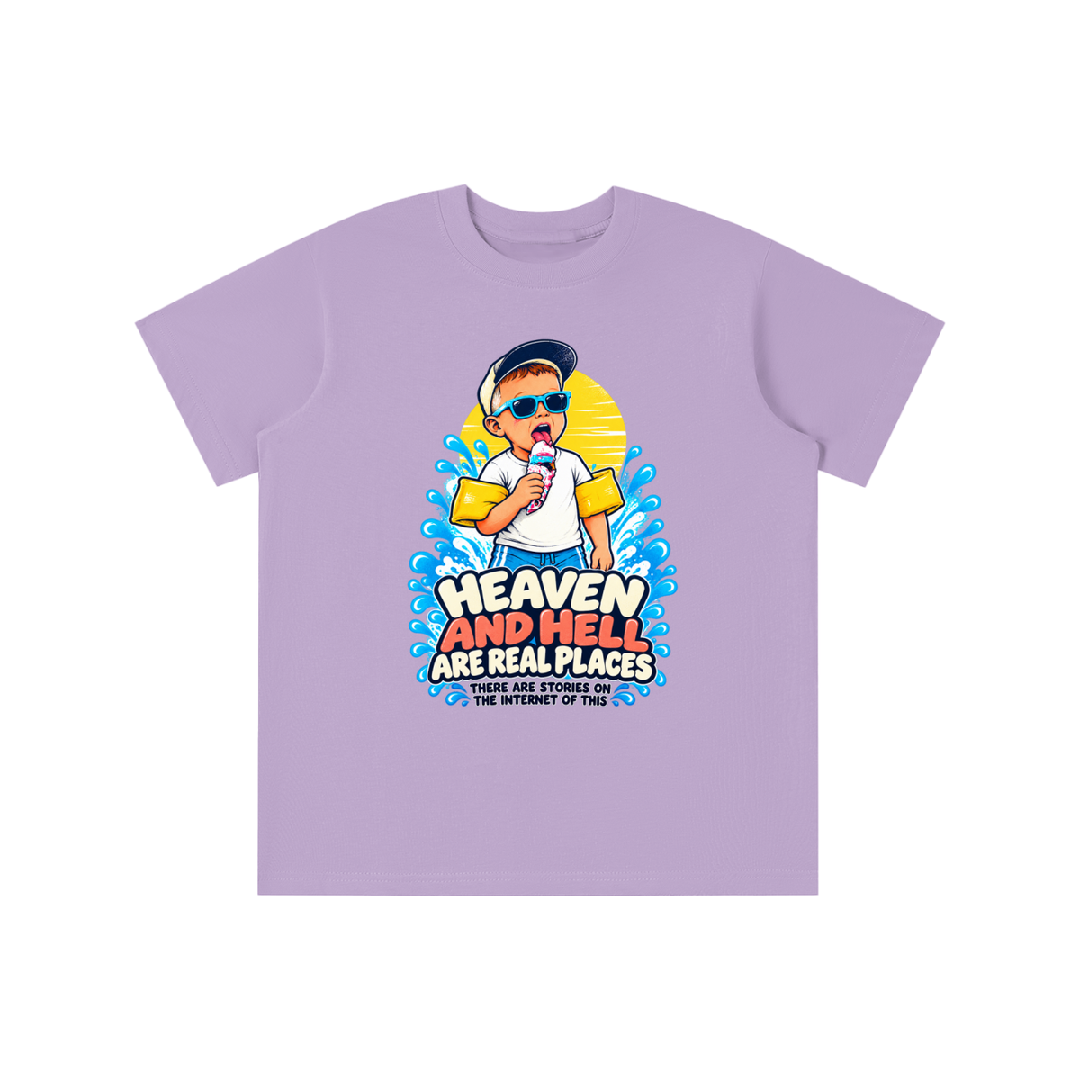 HEAVEN AND HELL ARE REAL PLACES THERE ARE STORIES ON THE INTERNET OF THIS youth T-shirt