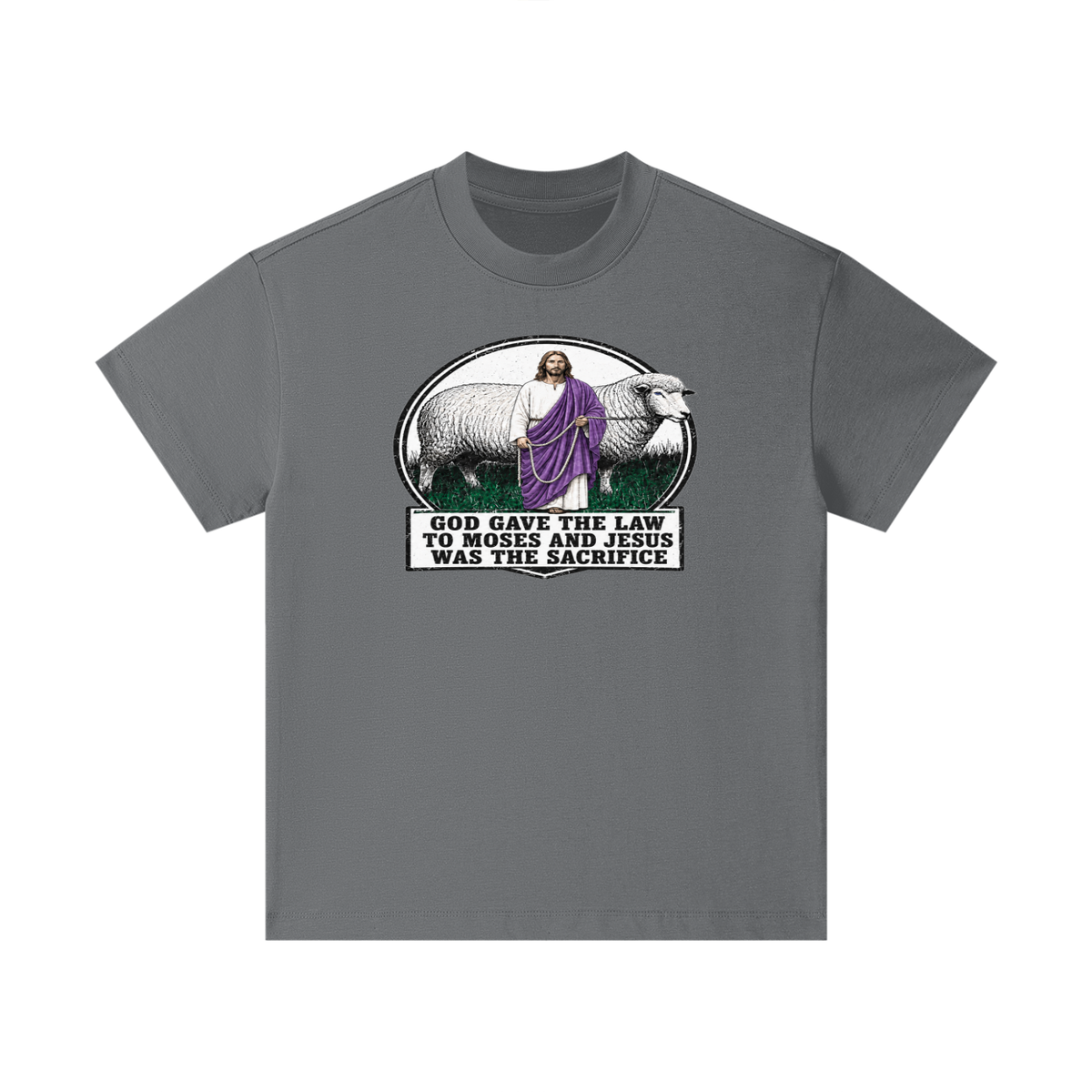 God gave the law to Moses and Jesus was the sacrifice Kids T-Shirt
