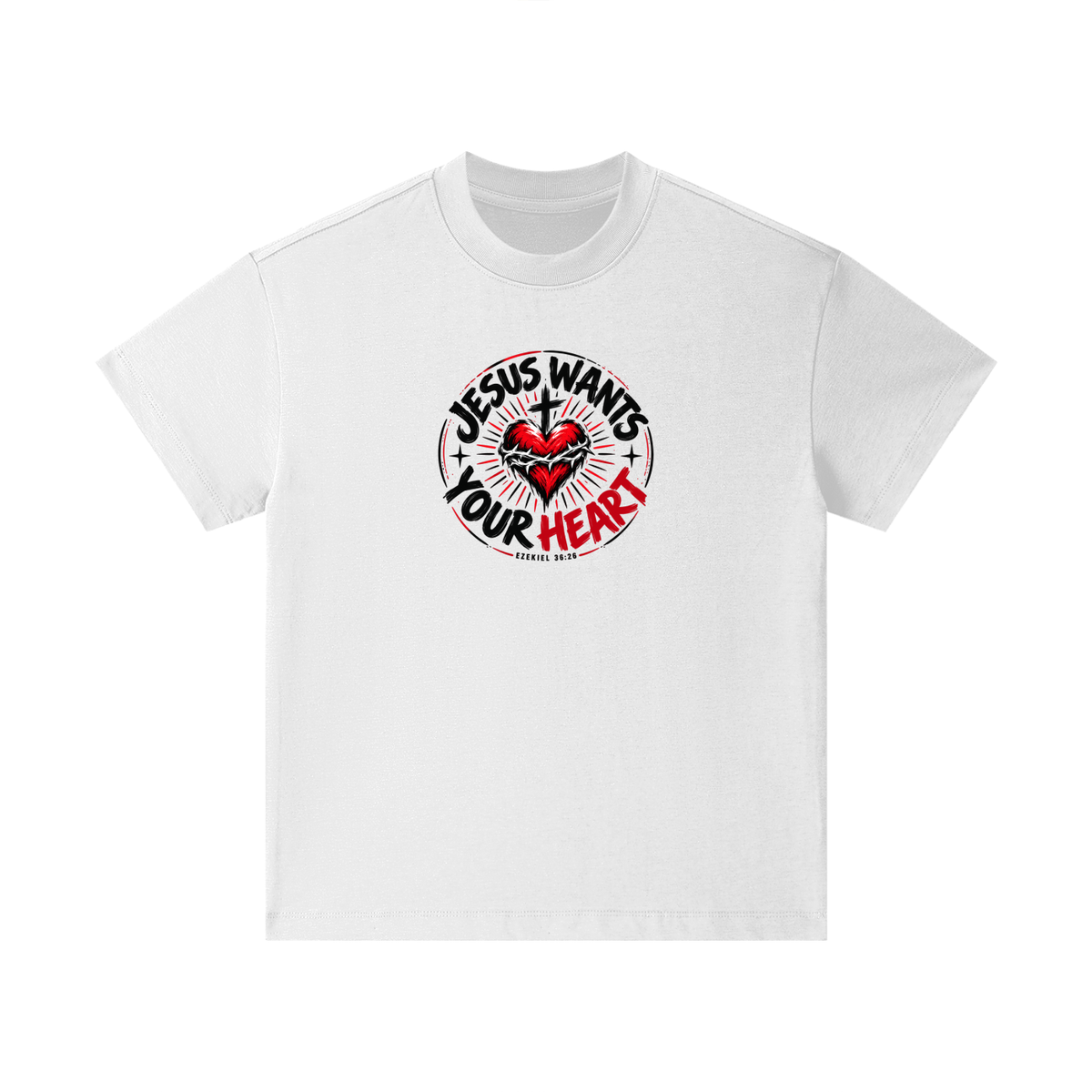 JESUS WANTS YOUR HEART - EZEKIEL 36:26 - Kids T-Shirt