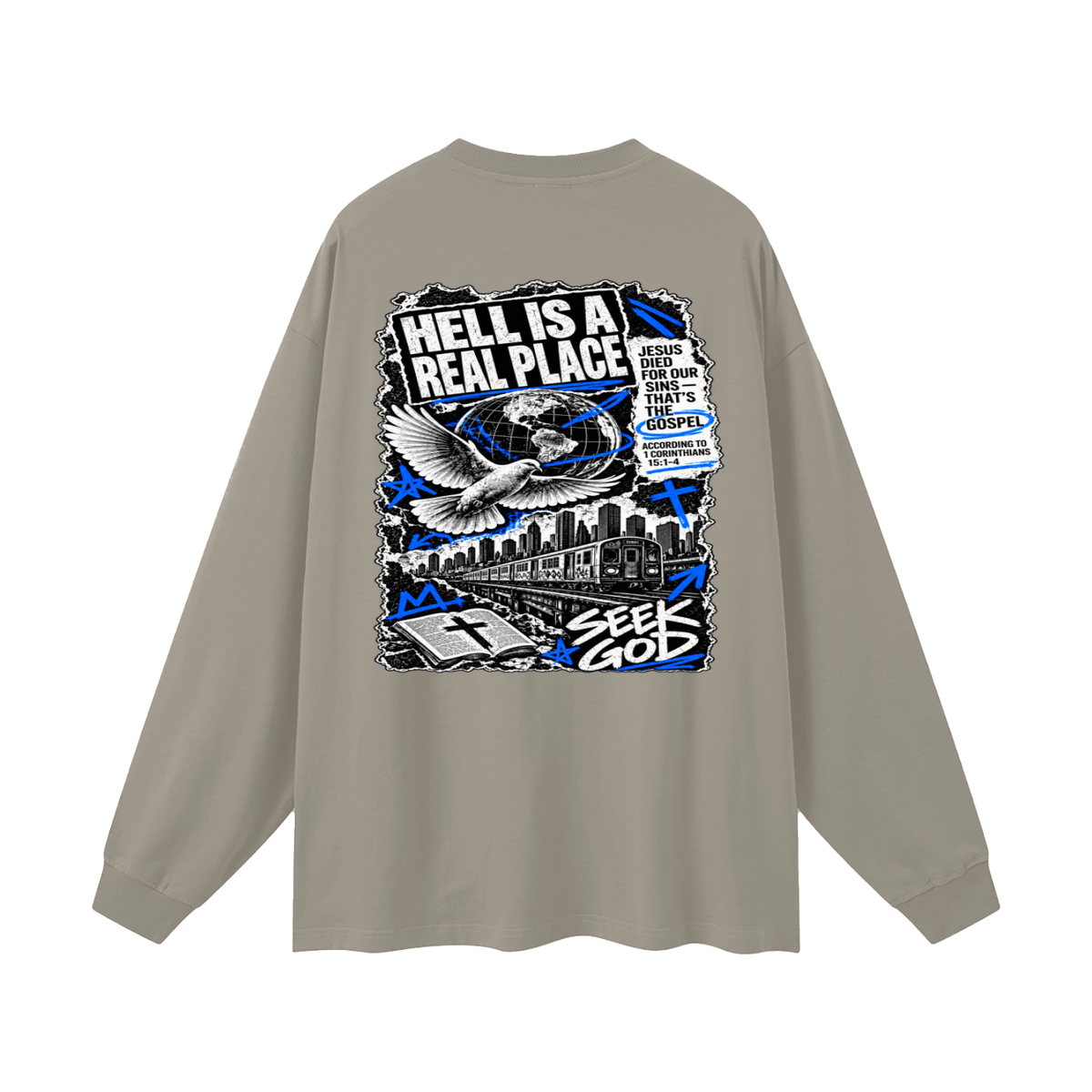 FISH FOR PEOPLE THAT'S A metaphor AND YOU COULD LEARN HOW TO CAST OUT DEMONS ON MICHAELJPHELPS.COM Long Sleeve T-Shirt