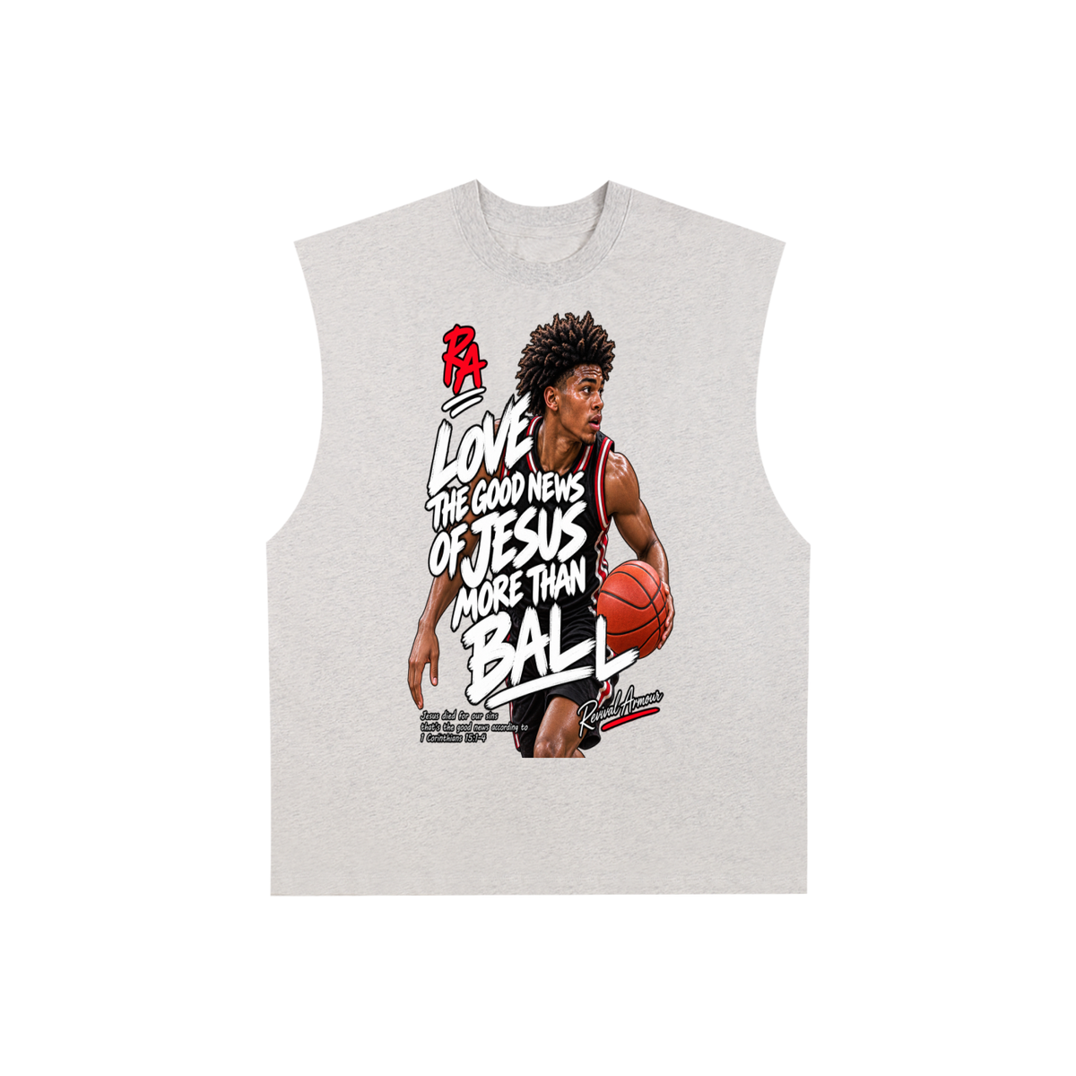 LOVE THE GOOD NEWS OF JESUS MORE THAN BALL Tank Top