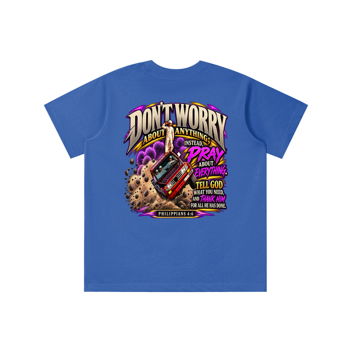 PHILIPPIANS 4:6 NLT youth T-shirt
