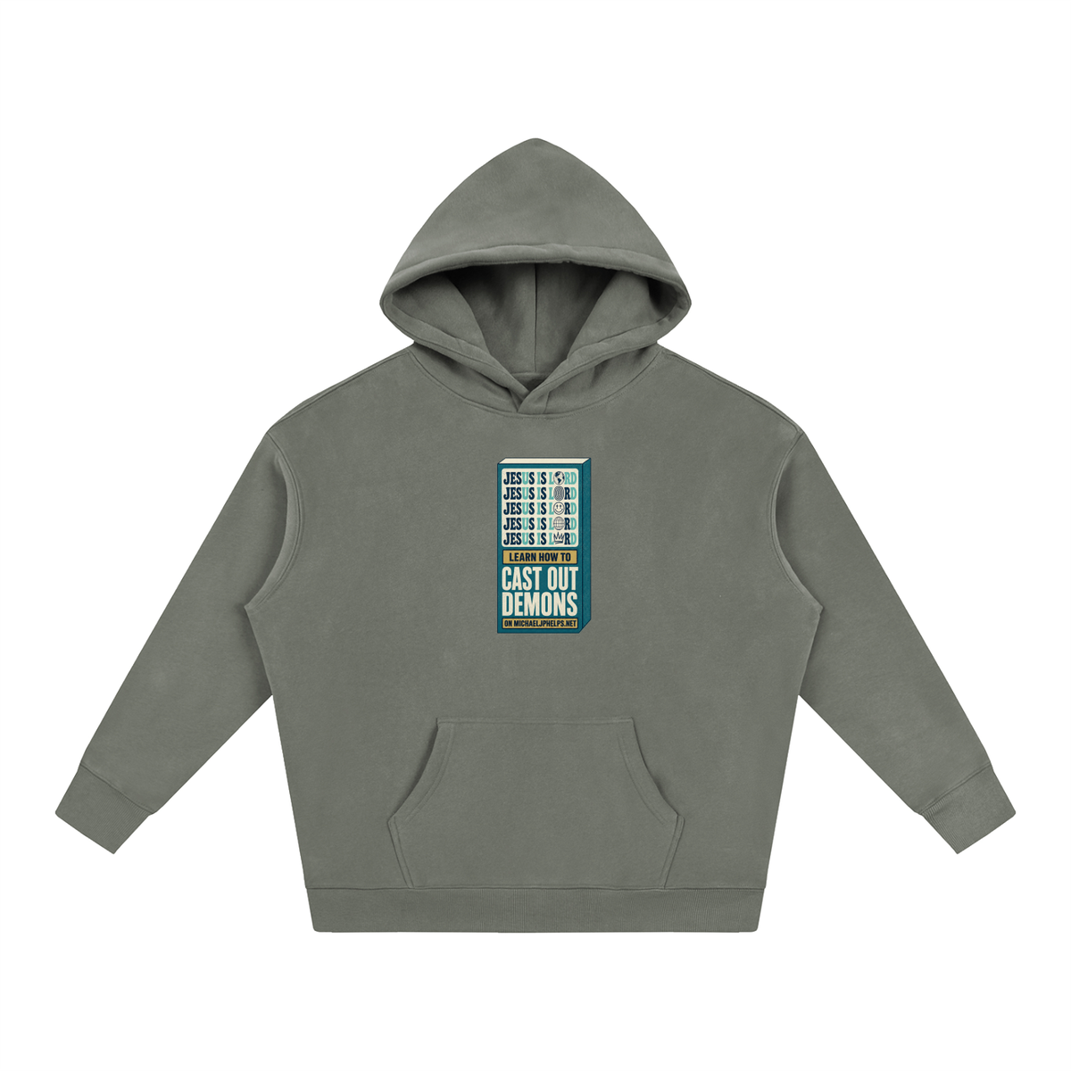 Jesus is Lord 5x Learn how to cast out demons on MICHAELJPHELPS.NET Hoodie