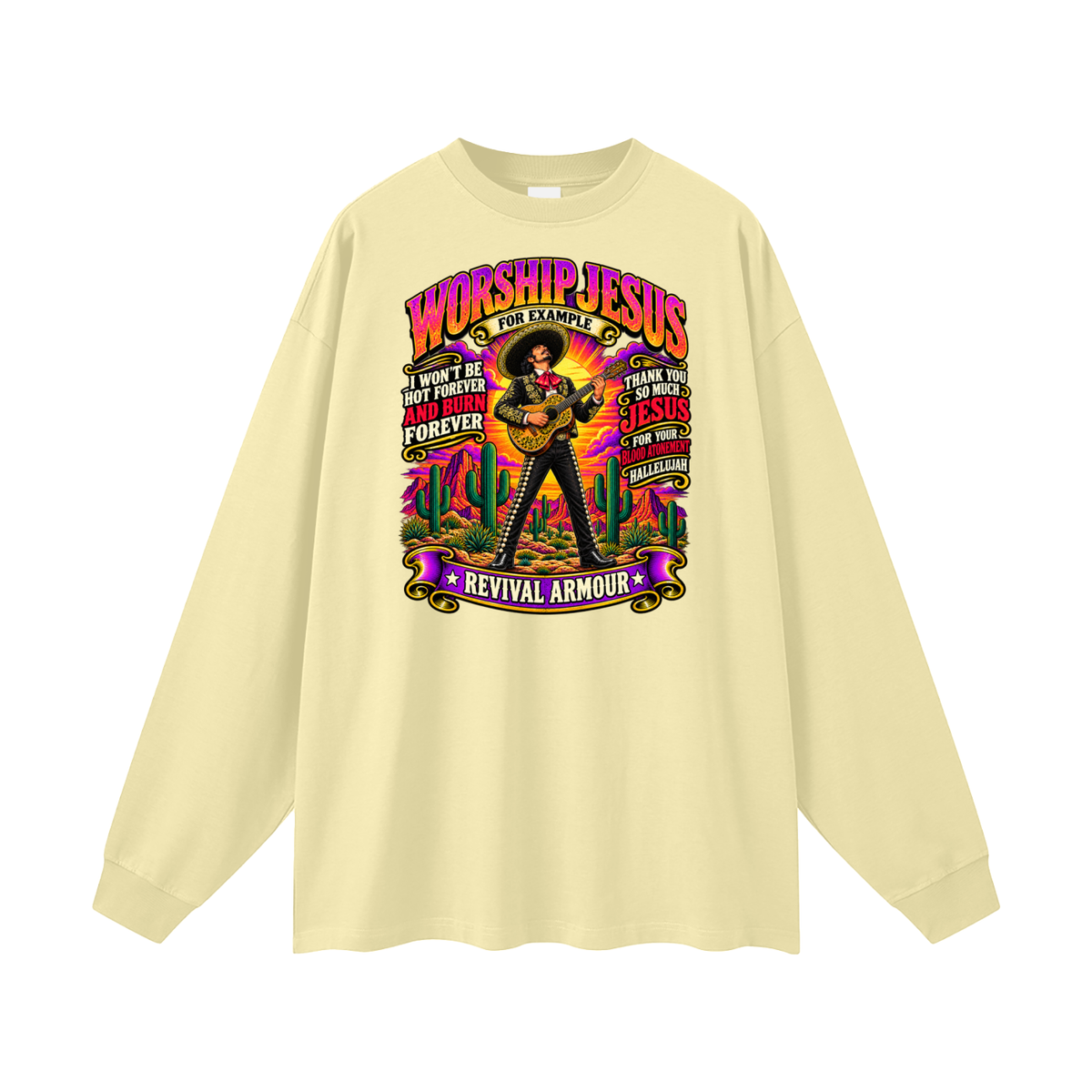 WORSHIP JESUS revival armour Long Sleeve T-Shirt