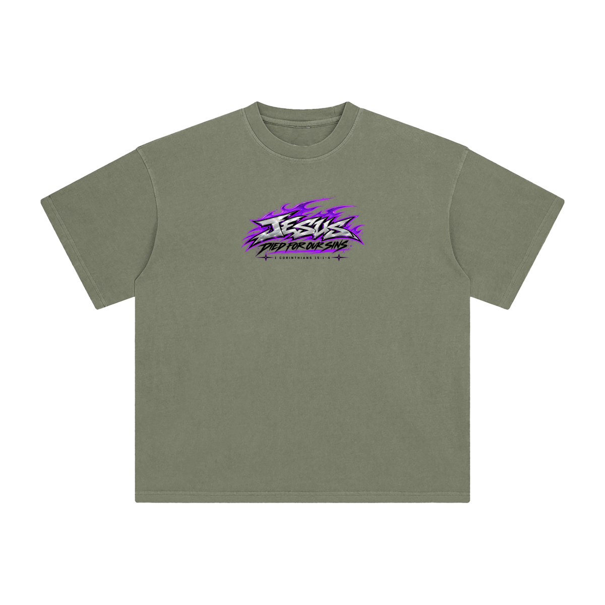 JESUS DIED FOR OUR SINS 1 CORINTHIANS 15:1-4 T-Shirt