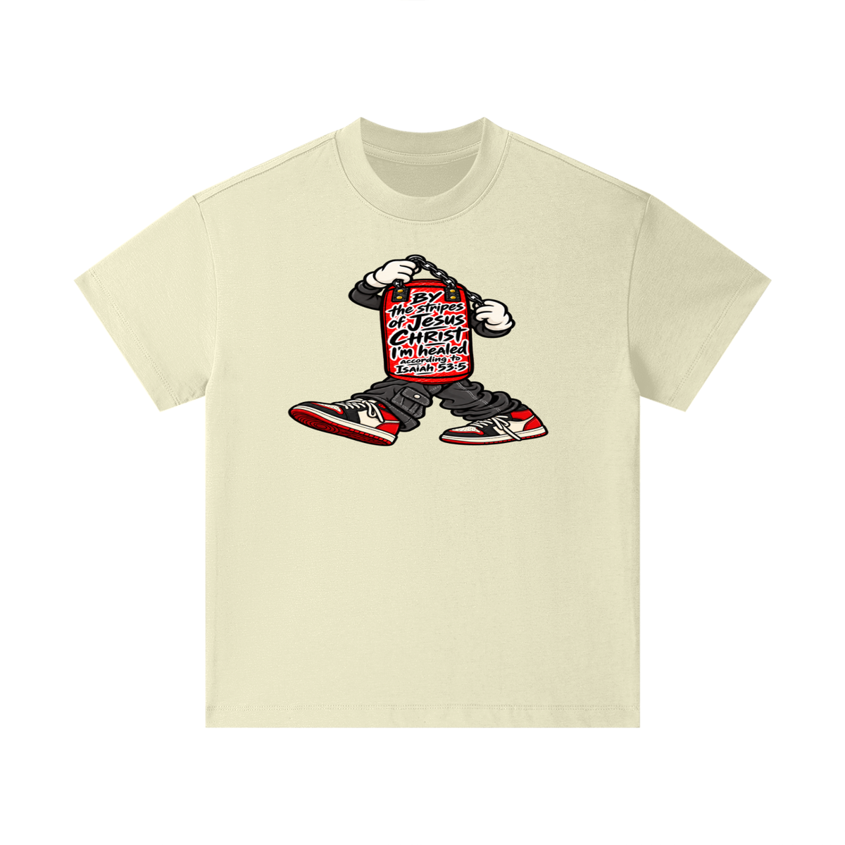 BY the stripes of Jesus CHRIST I'm heAled According to Isaiah 53:5 Kids T-Shirt