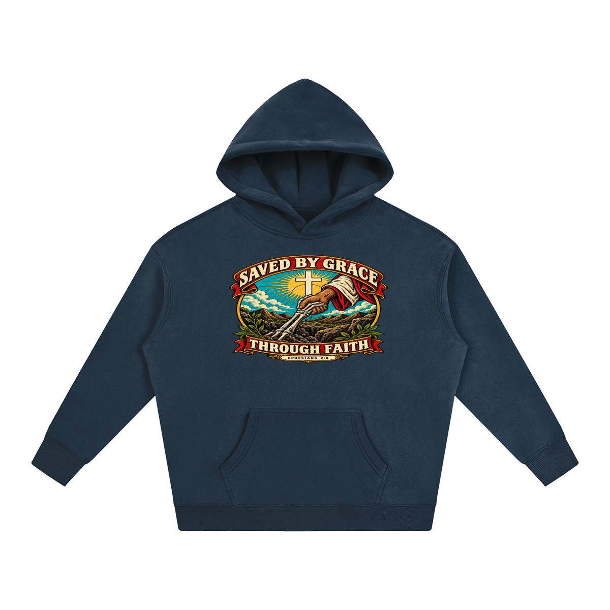 Saved by Grace through Faith Hoodie