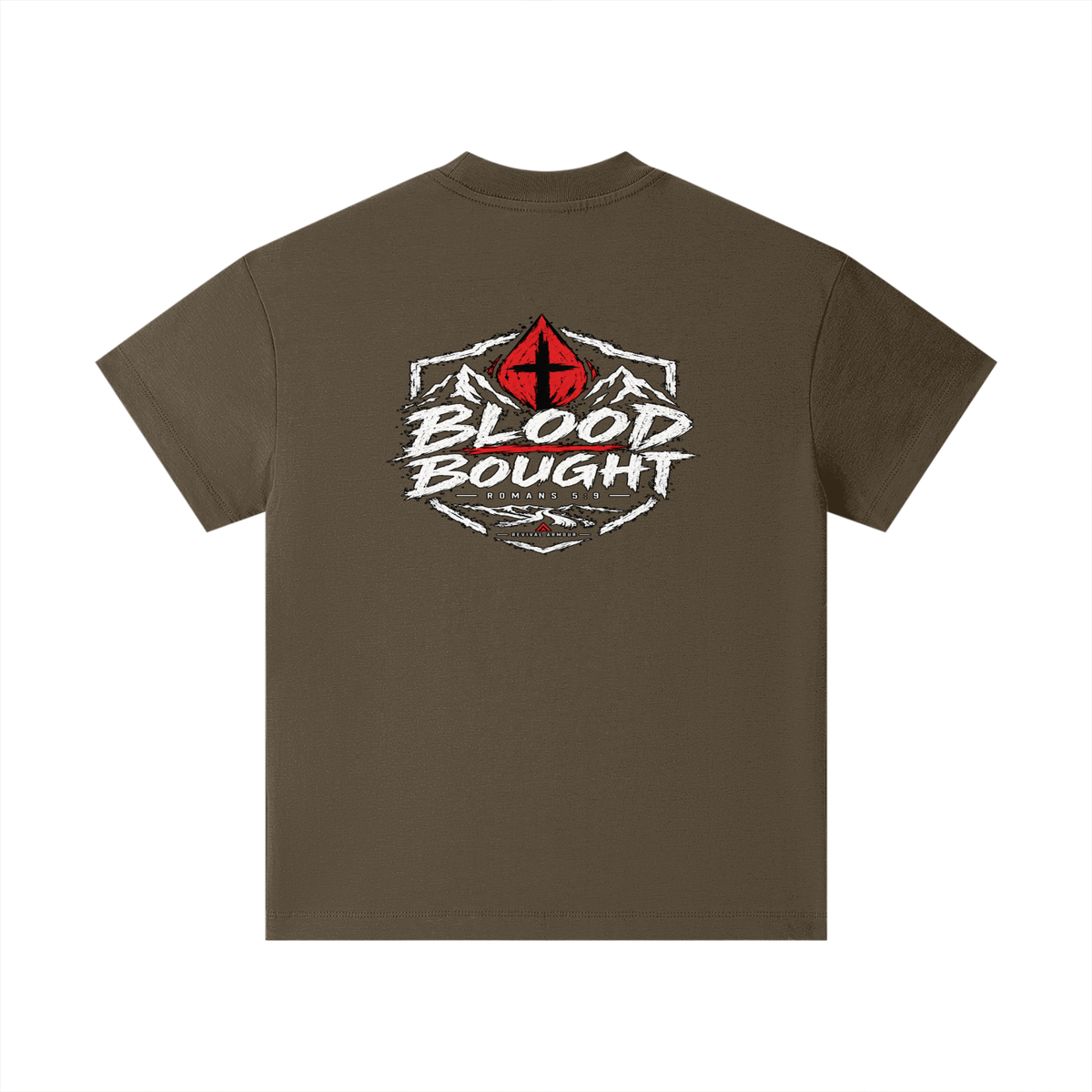 BLOOD BOUGHT - ROMANS 5:9 - Kids T-Shirt