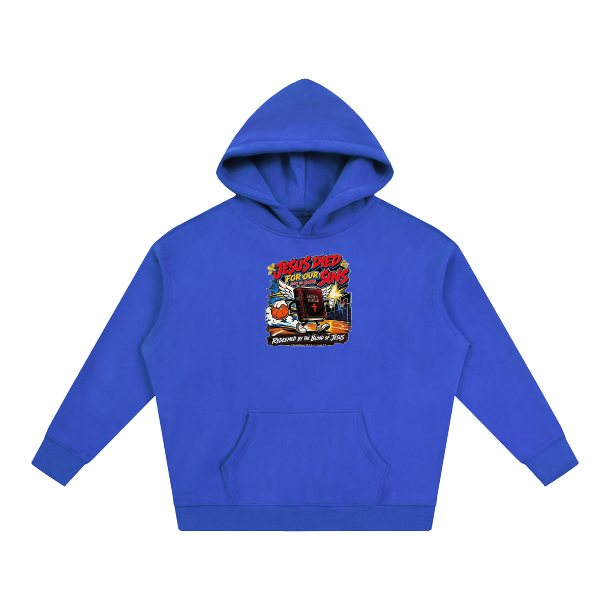 Jesus died for our sins that's the gospel redeemed by the blood of Jesus 1 Corinthians 15:1-3 . 1 John 1:7 Hoodie
