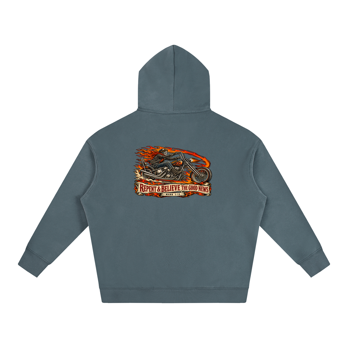 JESUS SAVES REPENT & BELIEVE THE GOOD NEWS - MARK 1:15 - Hoodie