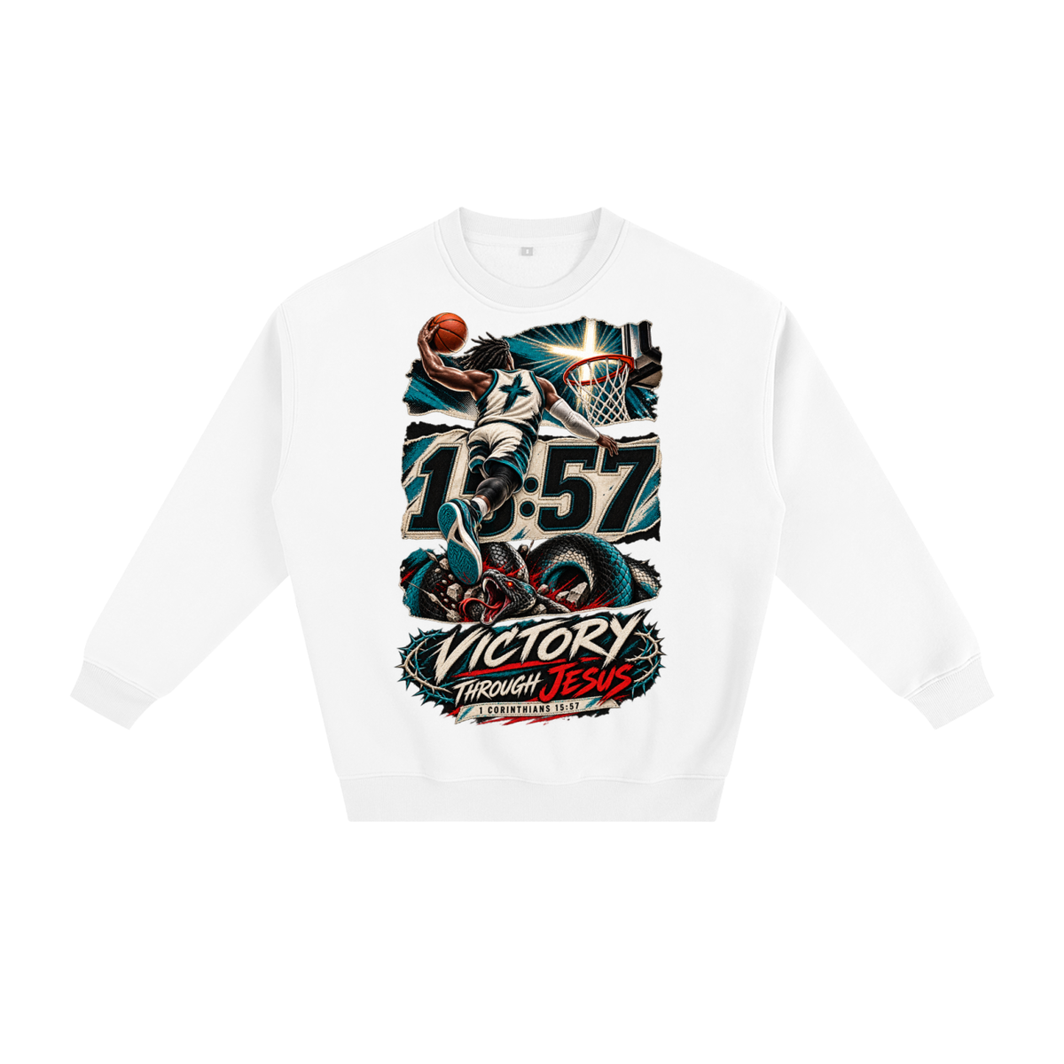 Victory through Jesus Sweatshirt