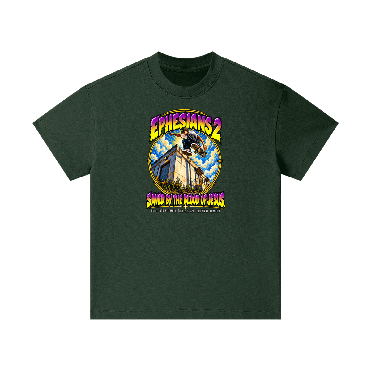 EPHESIANS 2 SAVED BY THE BLOOD OF JESUS BUILT INTO A TEMPLE. (EPH. 2:13-22) Kids T-Shirt
