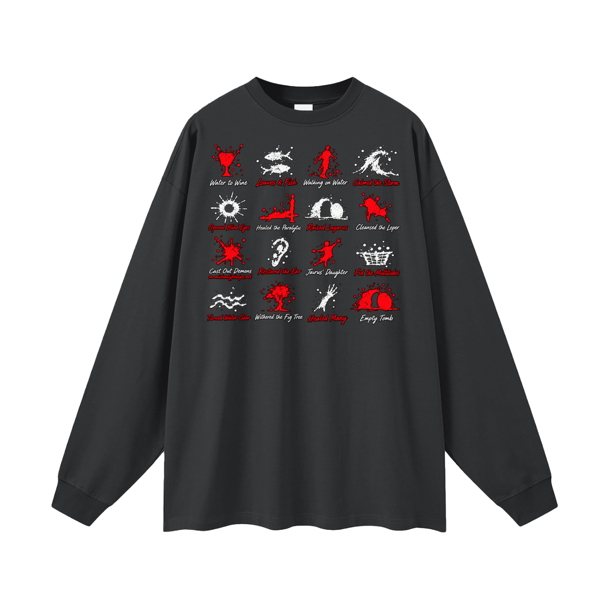 cast out demons on Michaeljphelps.Net Long Sleeve T-Shirt