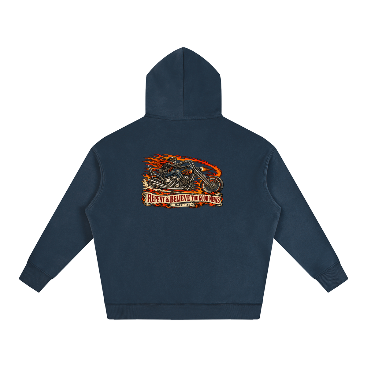 JESUS SAVES REPENT & BELIEVE THE GOOD NEWS - MARK 1:15 - Hoodie