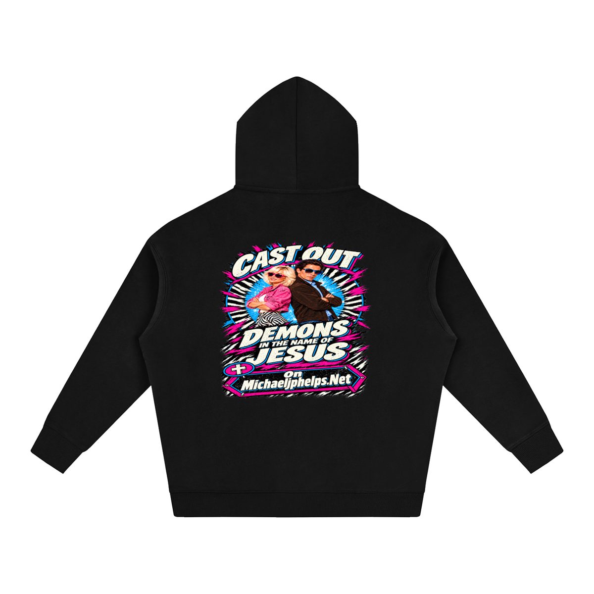 Cast out demons in the name of Jesus on Michaeljphelps.Net Hoodie