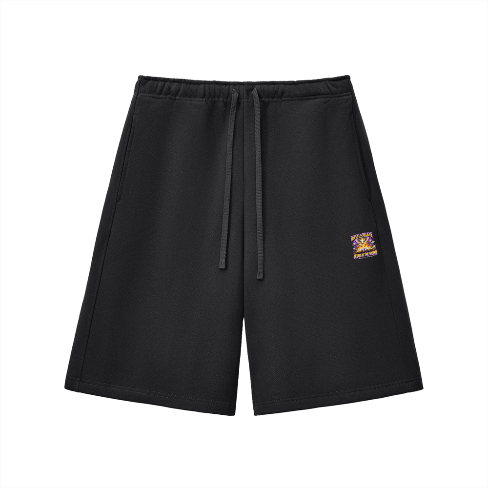 REPENT & BELIEVE THE GOOD NEW JESUS IS THE WORD 1 CORINTHIANS 15:1-4 REVIVAL ARMOUR Shorts