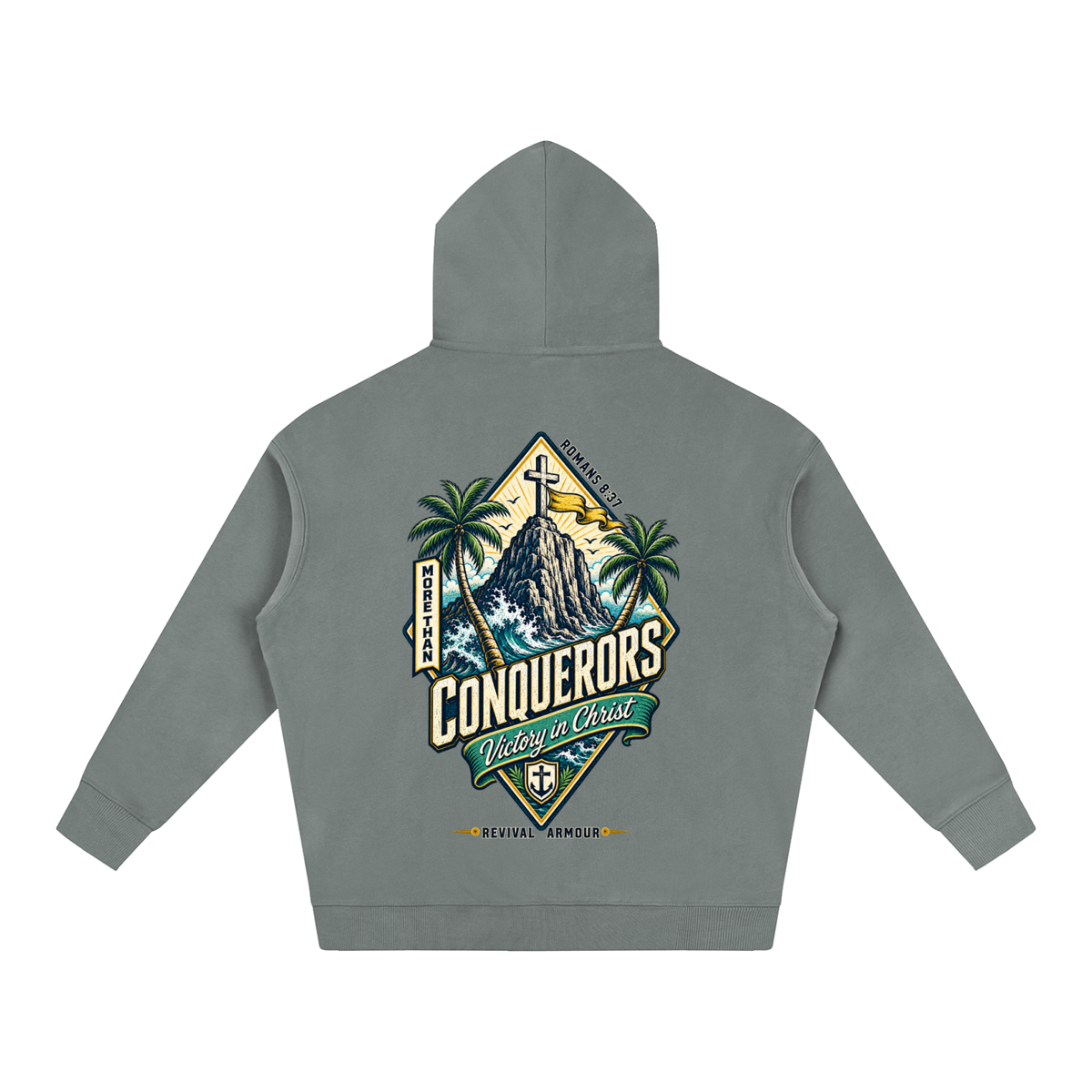 More than conquerors victory in Christ Hoodie