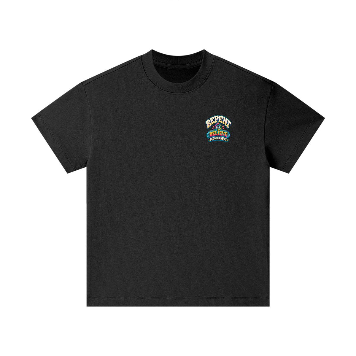 DON'T PANIC HISPANIC JESUS DIED FOR OUR SINS . 1 CORTHIANS 15:1-4 Kids T-Shirt