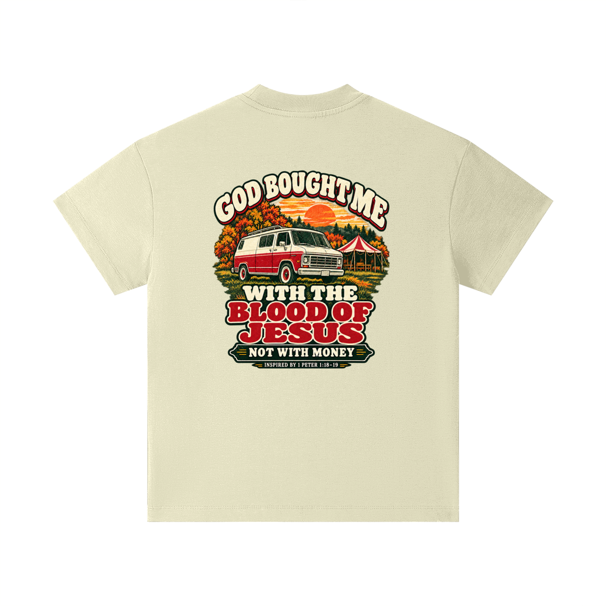 GOD BOUGHT ME WITH THE BLOOD OF JESUS NOT WITH MONEY - INSPIRED BY 1 PETER 1:18-19 - Kids T-Shirt