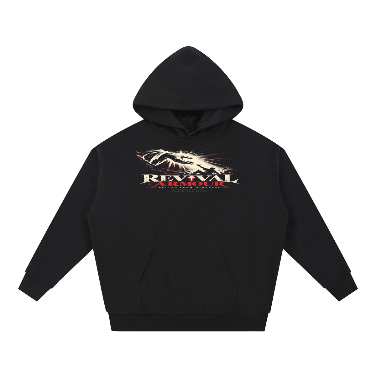 REVIVAL ARMOUR -PULLED FROM DARKNESS- -1 COLOSSIANS 1:13- THANK YOU JESUS  Hoodie