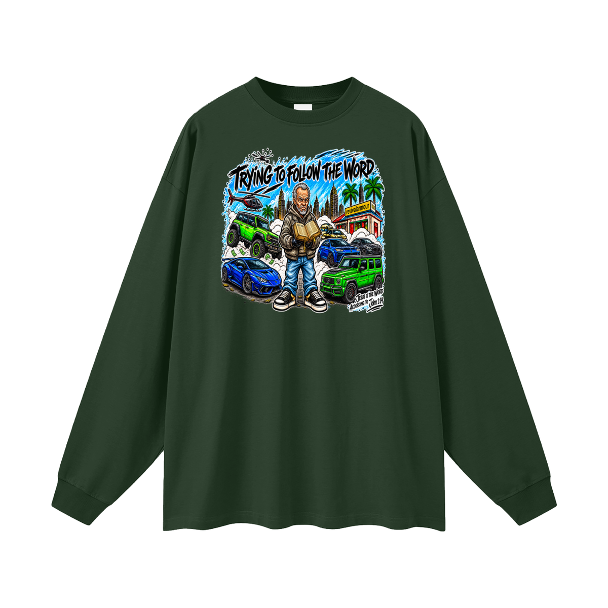 TRYING TO FOLLOW THE WORD Long Sleeve T-Shirt
