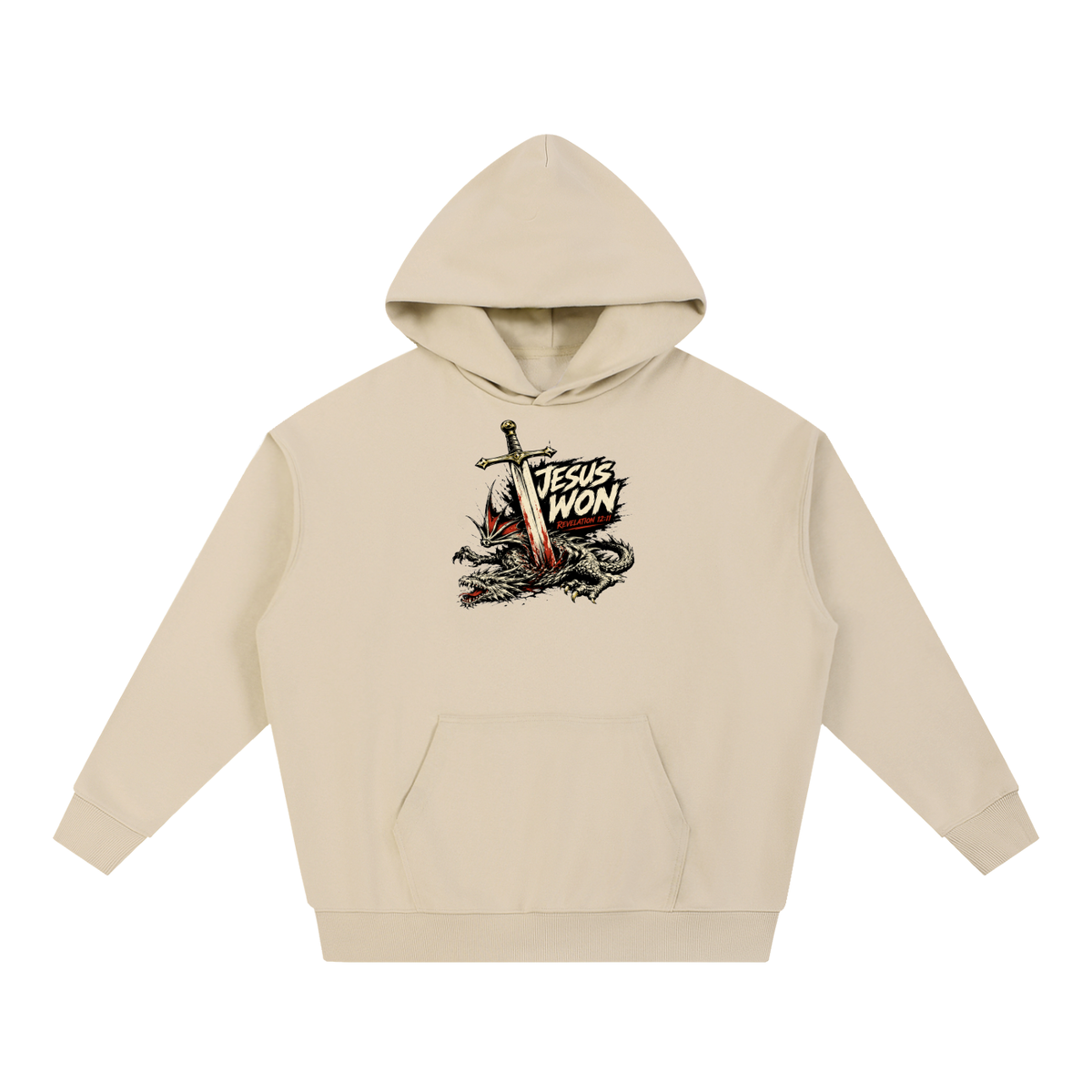 Jesus Won Revelation 12:11 Hoodie