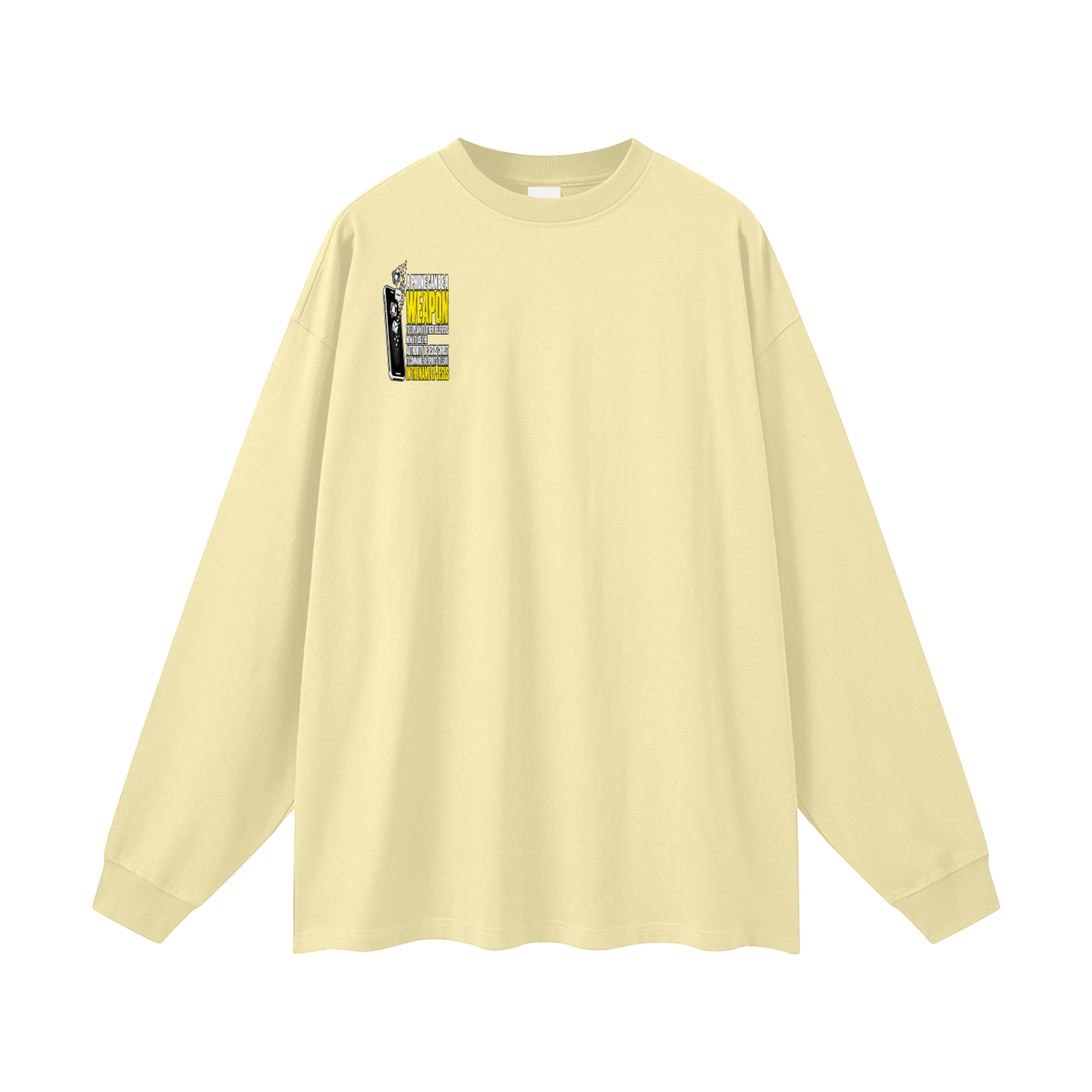 A PHONE CAN BE A WEAPON TO EXPLAIN TO OTHER BELIEVERS HOW TO US THE AUTHORITY OF JESUS CHRIST TO COMMAND EVIL SPIRITS TO IN THE NAME JESUS Long Sleeve T-Shirt