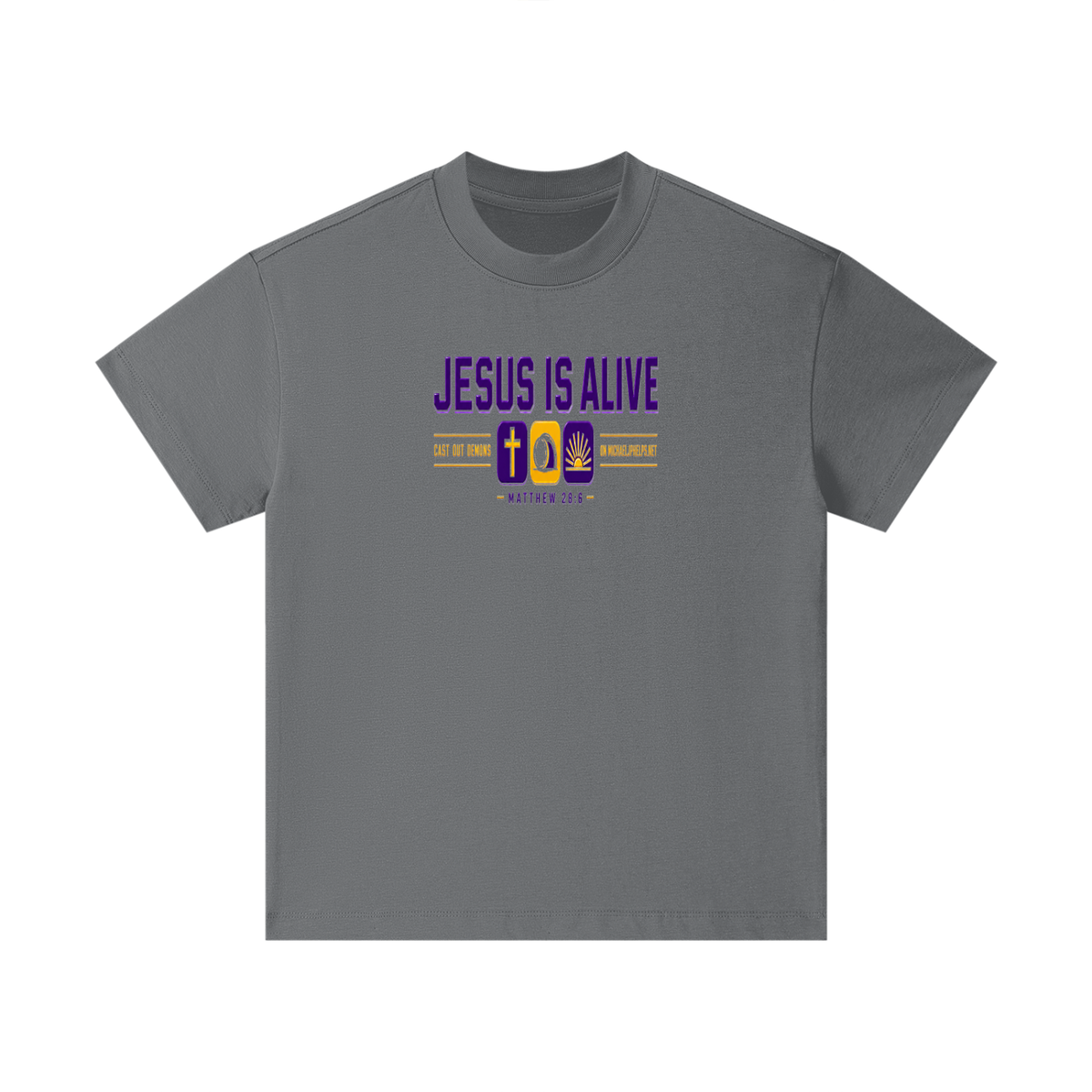 JESUS IS ALIVE CAST OUT DEMONS ON MICHAELJPHELPS.NET Kids T-Shirt