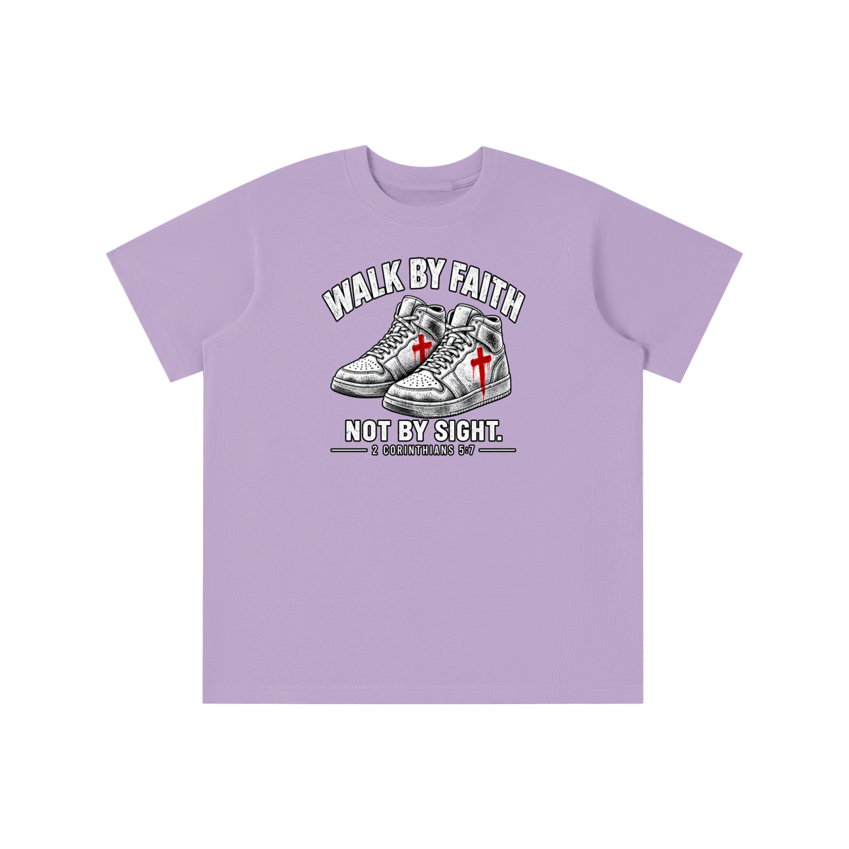 Walk by faith not by sight. youth T-shirt