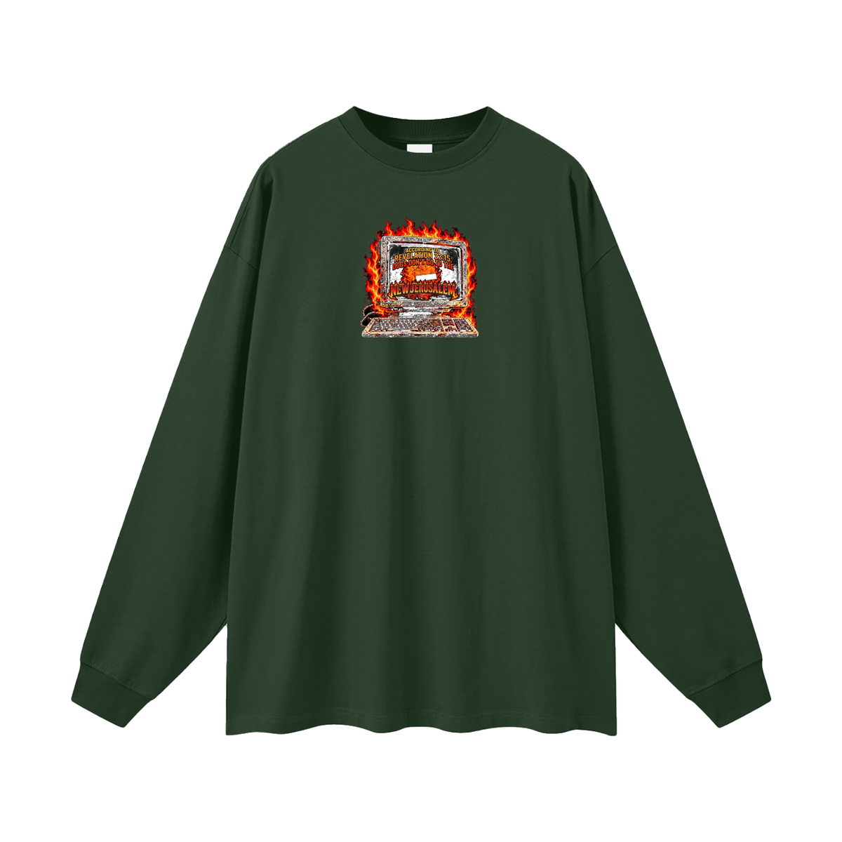 ACCORDING TO REVELATION 22:15, DOGS DON'T GO TO THE NEW JERUSALEM Long Sleeve T-Shirt