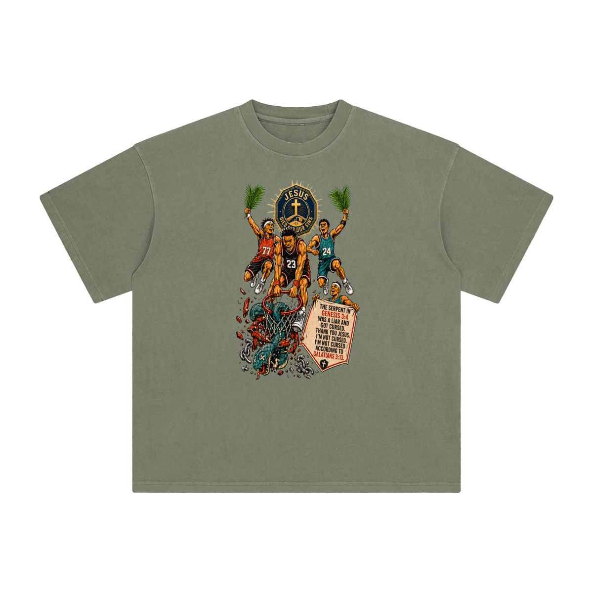 THE SERPENT IN GENESIS 3:4 WAS A LIAR AND GOT CURSED. THANK YOU JESUS. I'M NOT CURSED. I'M NOT CURSED ACCORDING TO GALATIANS 3:13. T-Shirt