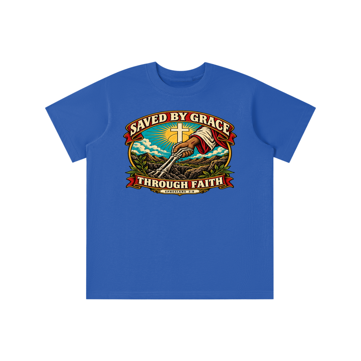Saved by Grace through Faith youth T-shirt